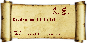 Kratochwill Enid névjegykártya